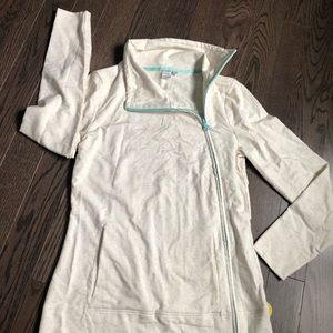 Twik by Simons zip up jacket cream melange